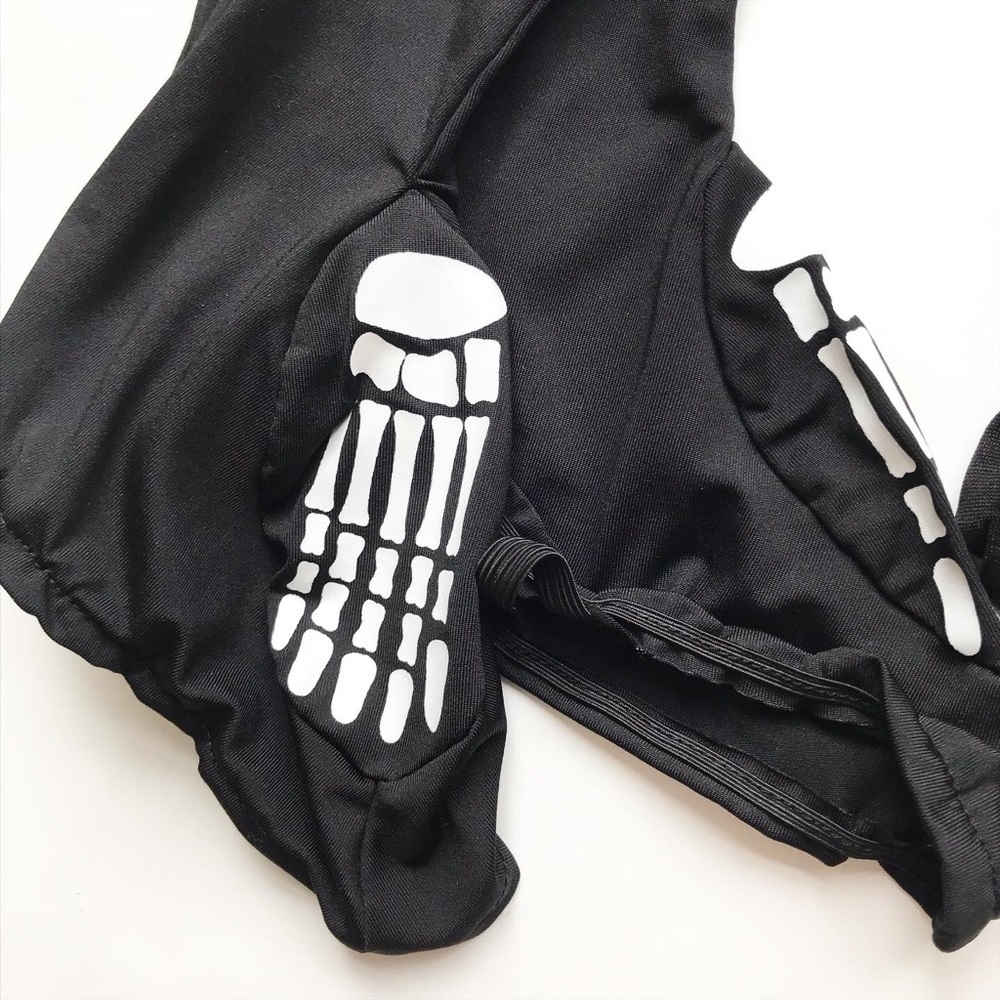 Zara NWT skeleton mask, gloves, shoe cover set M - Picture 4 of 7